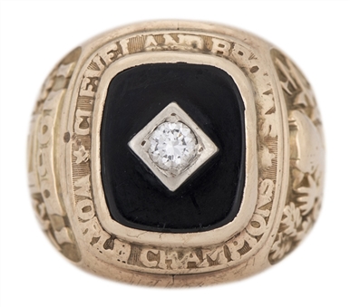 1950 Cleveland Browns NFL Championship Players Ring Presented to Alex Agase (Agase Family LOA)